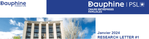 CHAIRE DAUPHINE - Entreprises Familiales | Lettre de recherche #1