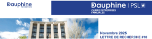 CHAIRE DAUPHINE - Private Equity & Entreprises Familiales | Lettre de recherche #10