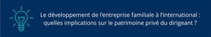 Le développement de l’entreprise familiale à l’international : quelles implications sur le patrimoine privé du dirigeant ?