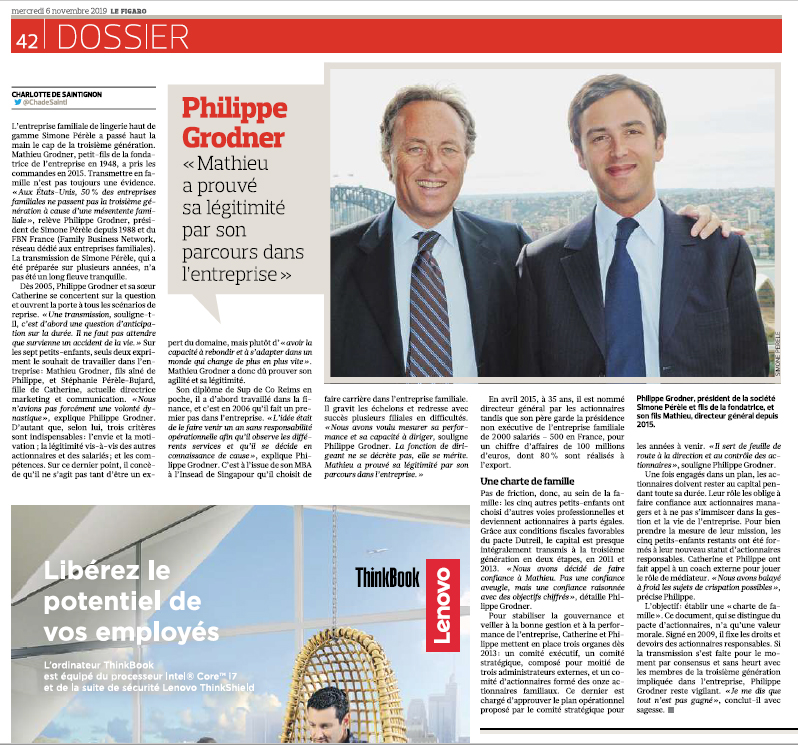 Le Figaro – Interview de Philippe Grodner
